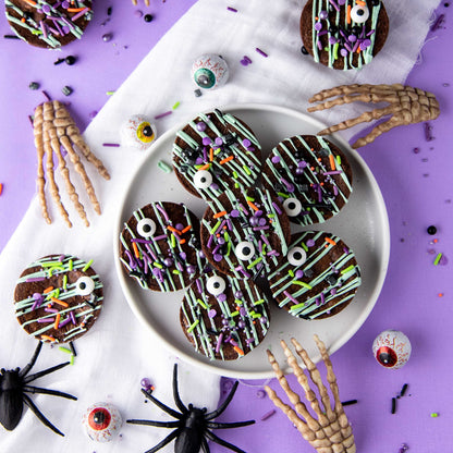 Sweets Indeed Bulk Candy Eyeballs, 300 Edible Eyes, Halloween Sprinkles, Perfect for Cake Decorations, Baking, Ice Cream, Cookies, Cupcake Topper 4.3 ounces