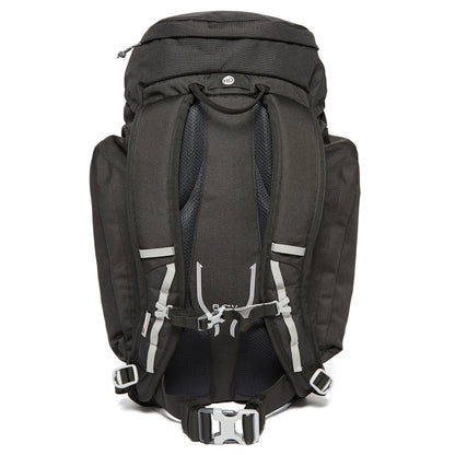 Berghaus Arrow 30 Litre Rucksack | Compact, Breathable Backpack, Travel and Camping Bag | Rain Cover Backpack, Black/Extrem Red, One Size