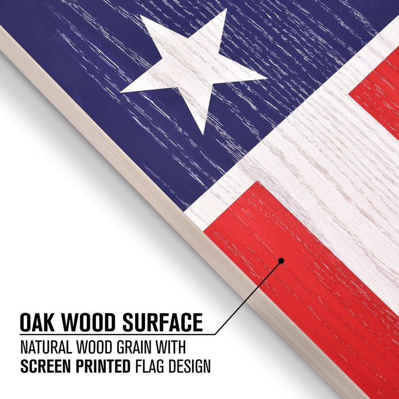 GoSports Flag Series Wood Cornhole Sets – Choose American Flag or State Flags – Includes Two Regulation Size 4 ft x 2 ft Boards, 8 Bean Bags, Carrying Case and Rules