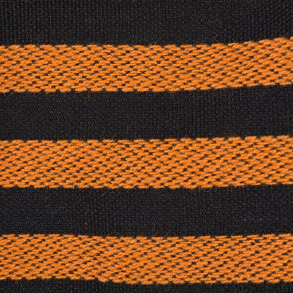 DII Halloween Party Tabletop Decor, Reusable & Machine Washable Cotton Fabric, Napkin Set, 20x20, Witchy Black & Orange Stripe, 6 Piece