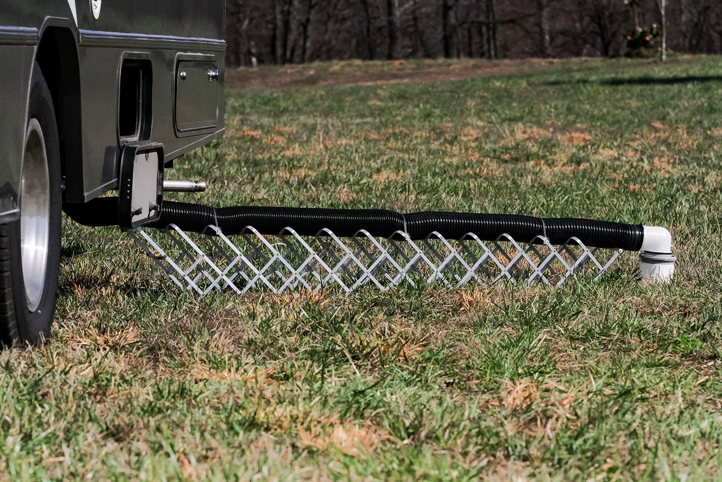 Camco RV Sewer Kit - Features Pre-Attached Fittings, a 10-Foot Sewer Hose, Translucent Sewer Elbow with 4-in-1 Adapter, and More (39551)