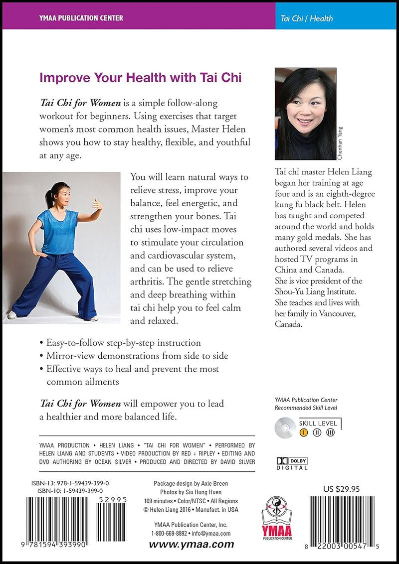 Tai Chi DVD for Women - Beginner Exercises with Master Helen Liang | Health Benefits for All Ages, Perfect for Seniors