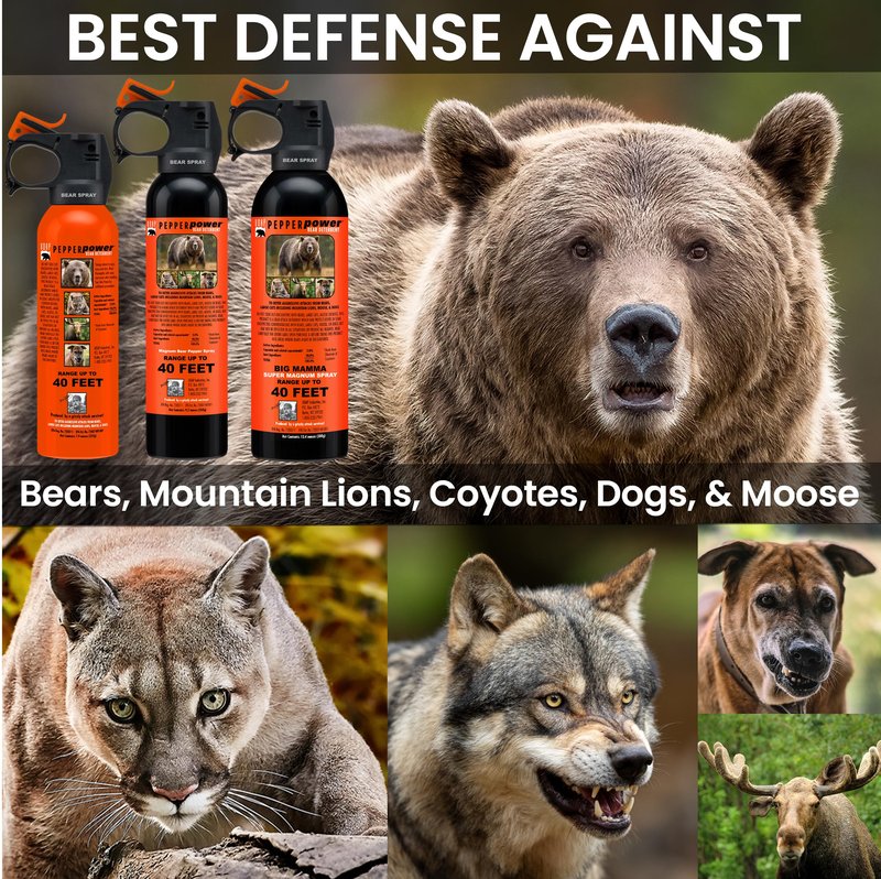 UDAP 18CP Super Magnum Bear Spray, Multi,13.4oz