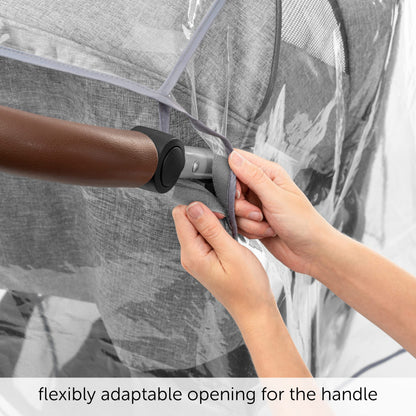 Zamboo Universal Rain Cover for Pushchair and Pram with Zip Opening - Transparent Weather Shield for Stroller and Buggy