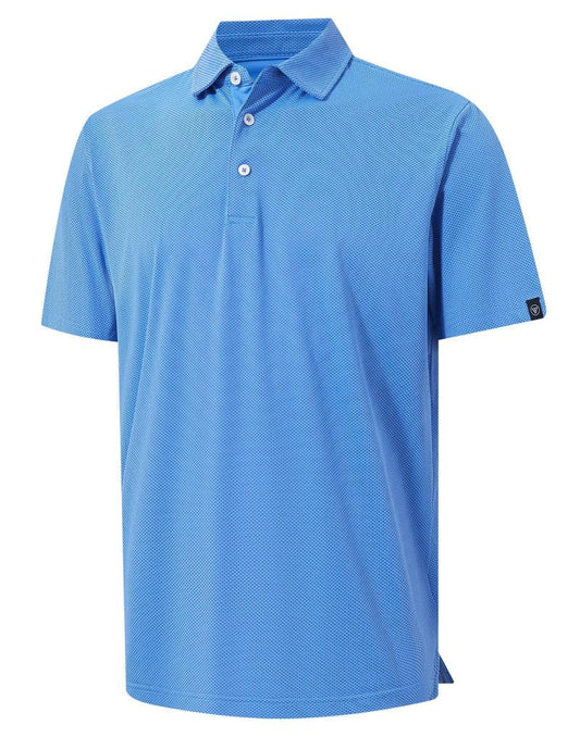 M MAELREG Mens Golf Shirts Short Sleeve Performance Moisture Wicking Dry Fit Collared Jacquard Polo Shirts for Men