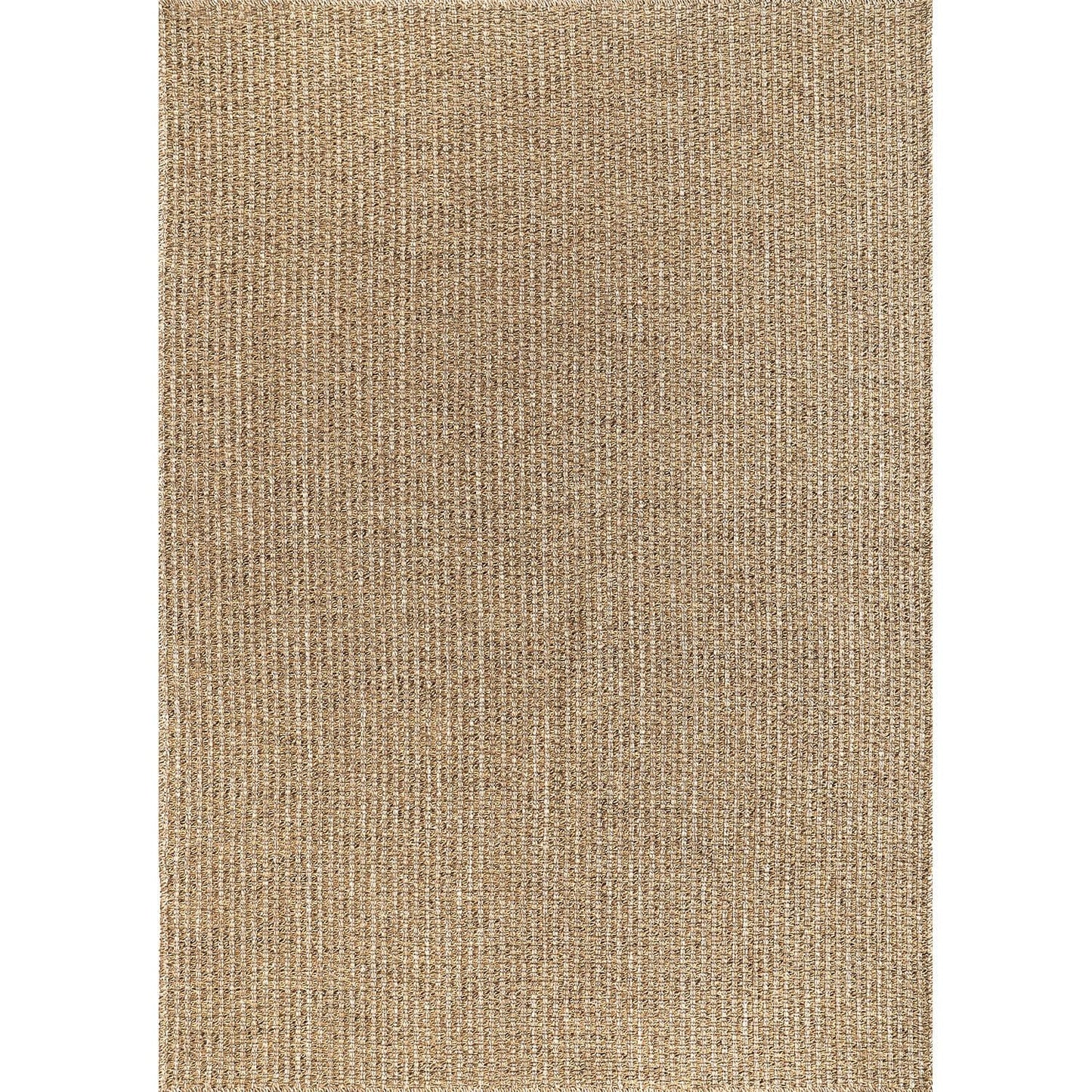 Luul Home Easy Jute Rugs 9x12 Natural Color Living Room Indoor Outdoor Area Rug for Patio Farmhouse and Kitchen Rug High Traffic Easy to Clean Washable Solid Boho Woven Design Outside Carpet (9 x 12)