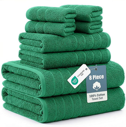 Casa Platino 100% Mercerized Cotton Bathroom Towel Set