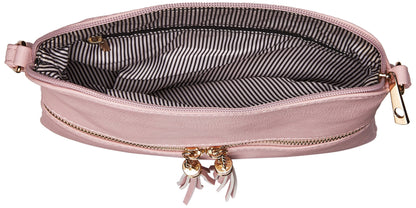 DELUXITY Lightweight Medium Crossbody Bag with Tassel