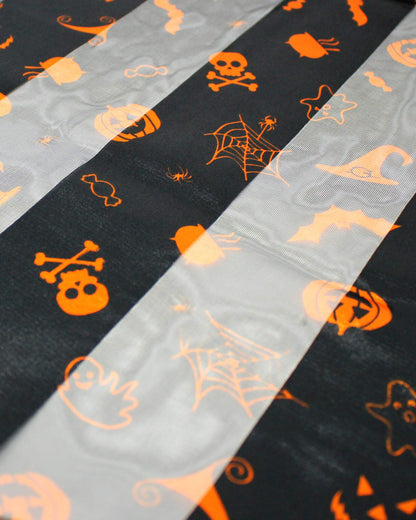 CBC Crown Halloween Theme Scarf Pumpkin Pattern Halloween Theme Scarf (PURPLE-HALLOWEEN-13 x 60")