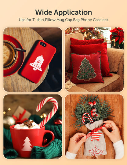 Hiipoo Sublimation Ink Set with 110 Sheet Sublimation Paper 8.5x11” 120G, 2 Pack Teflon Sheet, Heat Tape Compatible for Inkjet Printer ET-2720 ET-2760 ET-2800 ET-2803 ET-2400 ET-4700 ET-4800 ET-15000