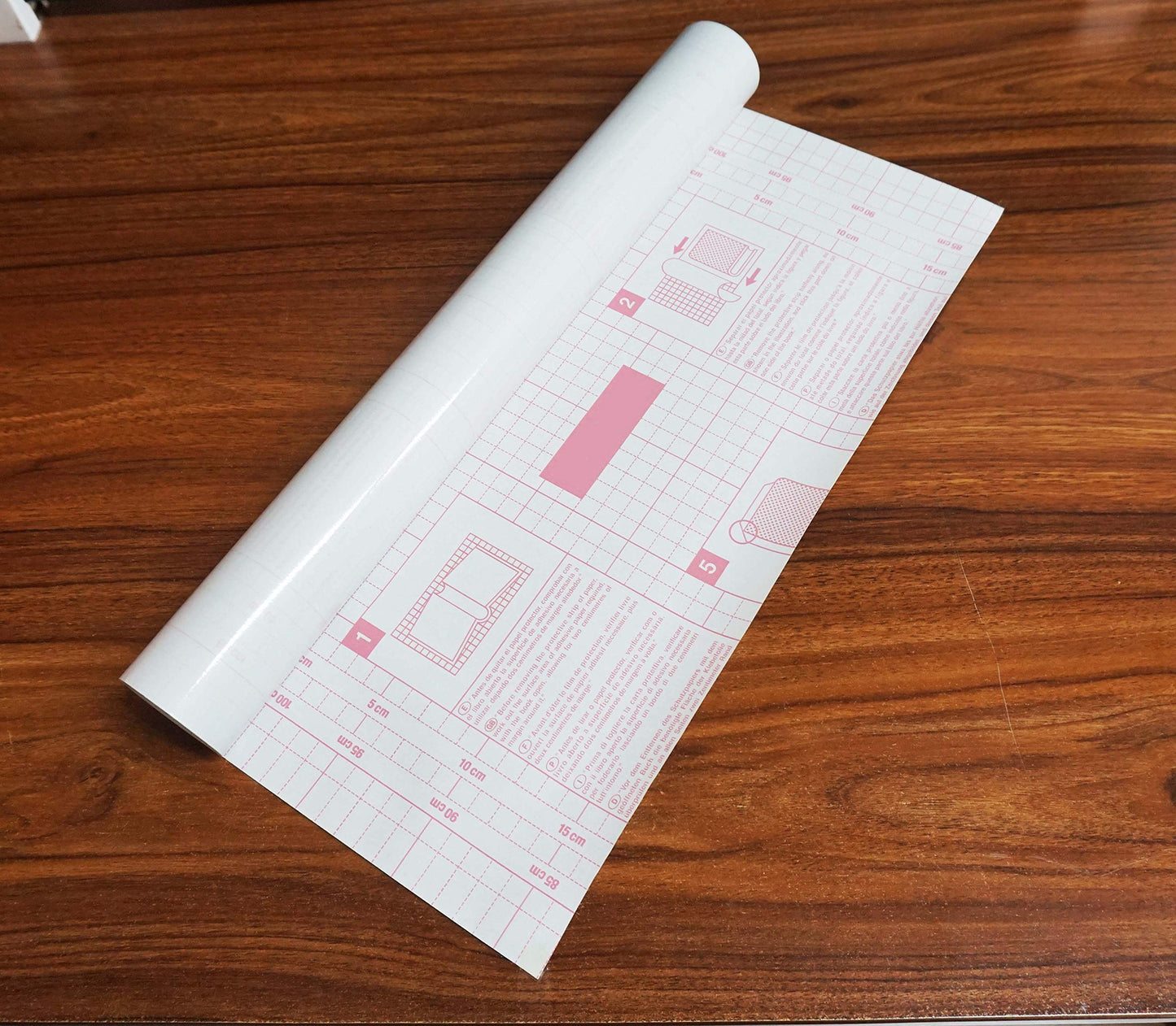 CiCiwind Contact Paper Clear Glossy Self Adhesive Film Covering Removable Protective Film Contact Paper Shelf Drawer Liner Transfer Tape Roll 17.7" x 9.8'