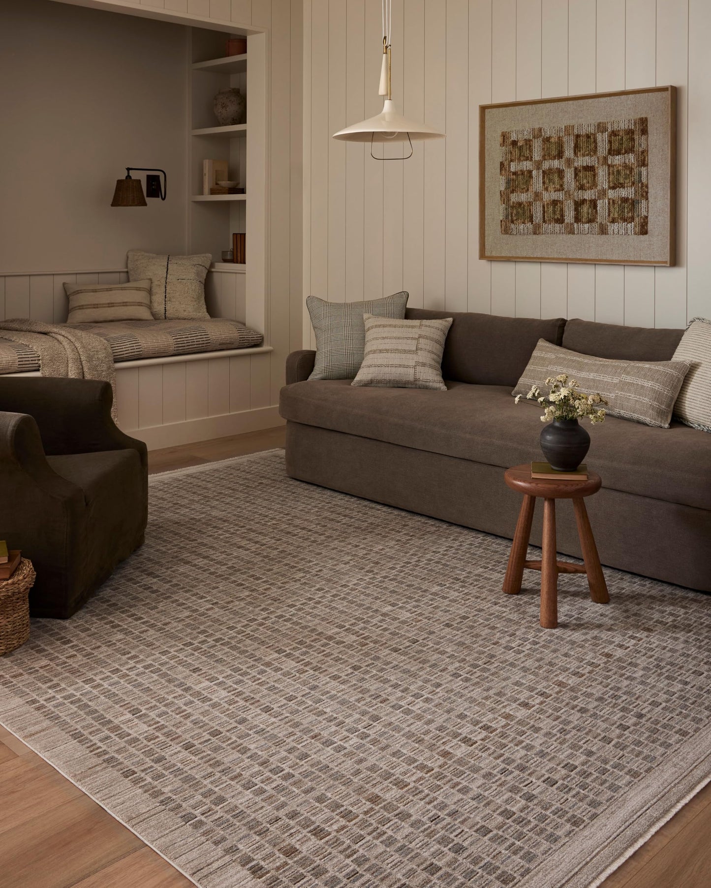 Loloi Amber Lewis Cali Collection CIL-02 Natural/Slate 9'-6" x 13', .25" Pile Height, Area Rug