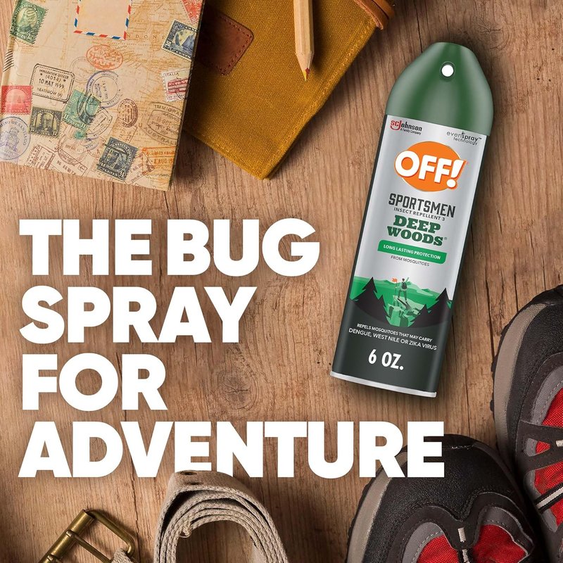 OFF! Deep Woods Insect Repellent Spray - 30% DEET, 6 Oz | Pack of 4 for Mosquito & Tick Protection