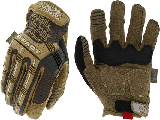 Mechanix Wear: M-Pact Work Gloves with Secure Fit, Work Gloves with Impact Protection and Vibration Absorption, Safety Gloves for Men (Brown, Medium)