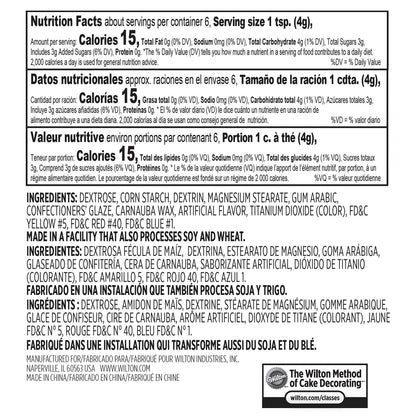 Wilton Edible Candy Eyeball Sprinkles, Small Edible Googly Eyes for Decorating Cupcakes, Cookies & Halloween Treats, Black and White, 0.88 oz