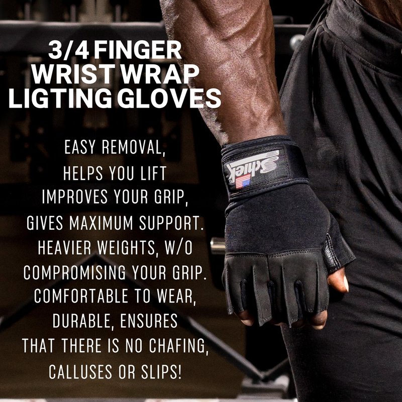 Schiek Sports 540 Platinum Lifting Gloves - Weightlifting Gloves with Wrist Wrap Support for Gym Workouts