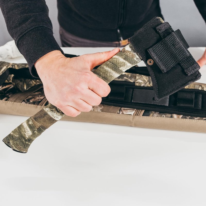 GEAR AID Camo Form Self-Cling and Reusable Fabric Camouflage Wrap, Adds Grip and Shield Hands from Hot or Cold Surfaces to Protect You and Your Equipment, Realtree Edge, 2” x 144” Roll, 1 Pack