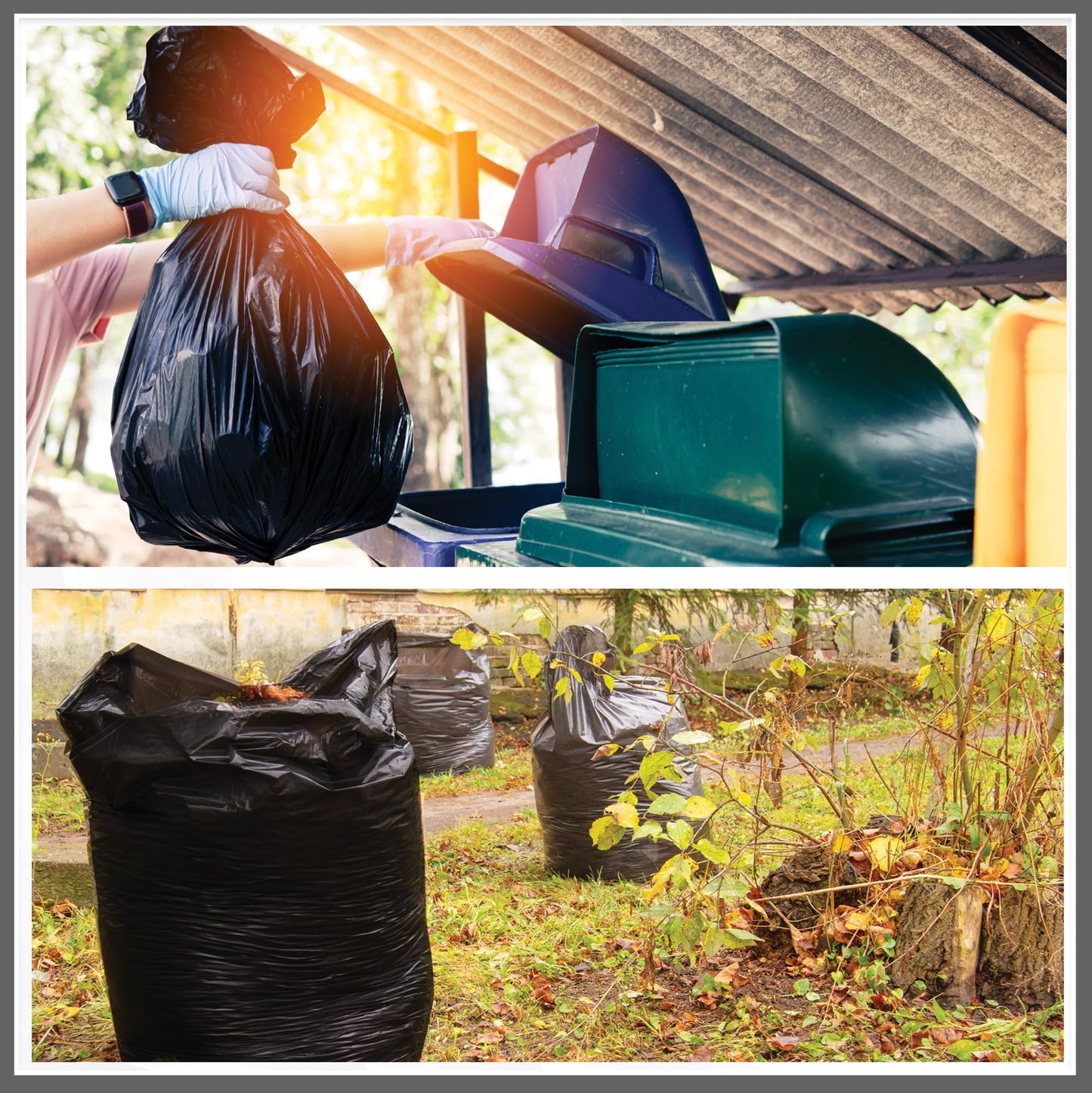 DCS 200 Large Black Bin Bags Heavy Duty for Household Garbage Capacity 80L–Strong Black Refuse Sacks–Bin Liners for Everyday use, Office, Kitchen, Restaurant–Rubbish Garbage Bags 45x72x97cm