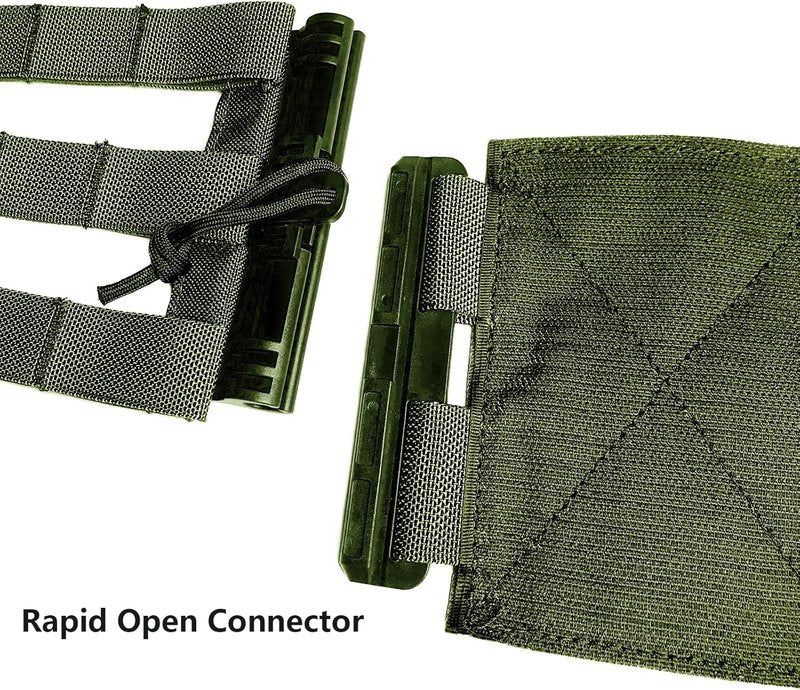 Tactical Skeletal Quick Release Cummerbund - Molle Vest Plate Carrier Strap | Adjustable Fit & Durable Design