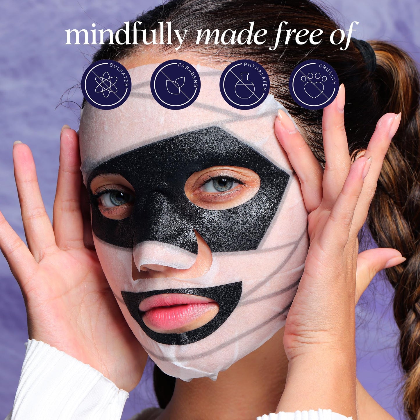 SpaLife Beauty Halloween Face Mask Spooky Glow Bundle | Korean Facial Masks | Pore-Refining, Detoxifying, and Brightening Face Mask Set | Halloween Gifts for Women | Facial Sheet Masks | 12 Pack