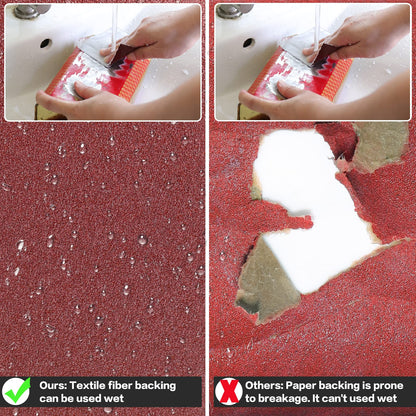 Shineboc Sandpaper Roll 120 Grit, 93mm x 10m Emery Cloth Sanding Rolls for Wood Metal Stainless Steel Hand Sanders