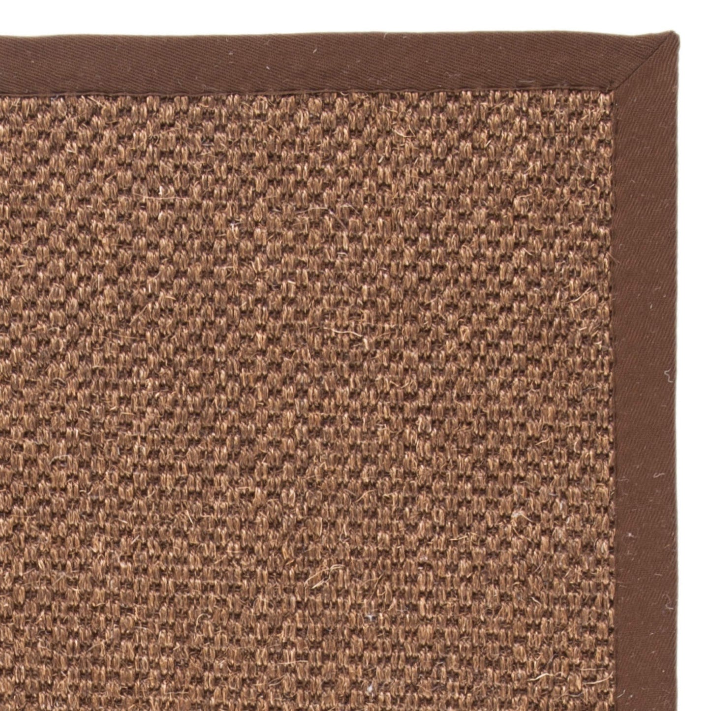SAFAVIEH Area Rug 5x8 - Natural Fiber Collection - Brown, Sisal, Woven Design with Border (NF443D)