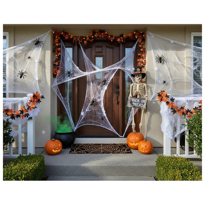 callowaymills 101951729 Scary Web Doormat, 17x29, Black and Natural