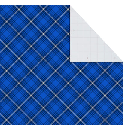 Hallmark Christmas Flat Wrapping Paper Sheets with Gift Tag Seals - Snowflakes, Deer, Tartan Plaid Gift Wrap Paper (12 Sheets, 16 Gift Tag Stickers) for Holiday Parties, Hanukkah, Winter Weddings