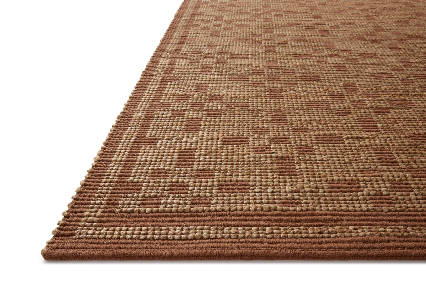Loloi Chris Loves Julia Judy Collection JUD-07 Natural/Spice 5'-0" x 7'-6" Area Rug