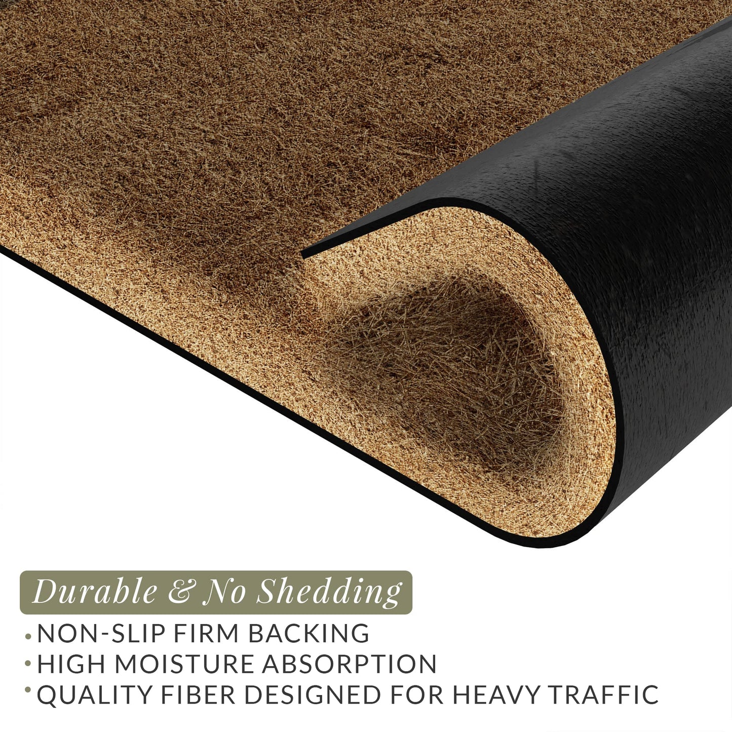 Barnyard Designs Doormat Welcome Mat for Outdoors, Large Front Door Entrance Mat, 30x17, Brown (Hello)