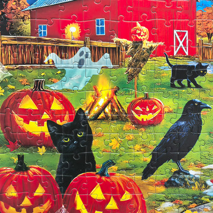 Halloween Puzzles 300 Pieces for Adults Large Piece - Light a Jack-o'-Lantern