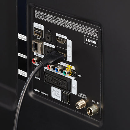 Amazon Basics HDMI Cable, 6ft, 4K@60Hz, High-Speed 4K HDMI 2.0 Cord (18Gbps), 2160p, 48 bit, Compatible with TV/PS5/Xbox/Roku, Black