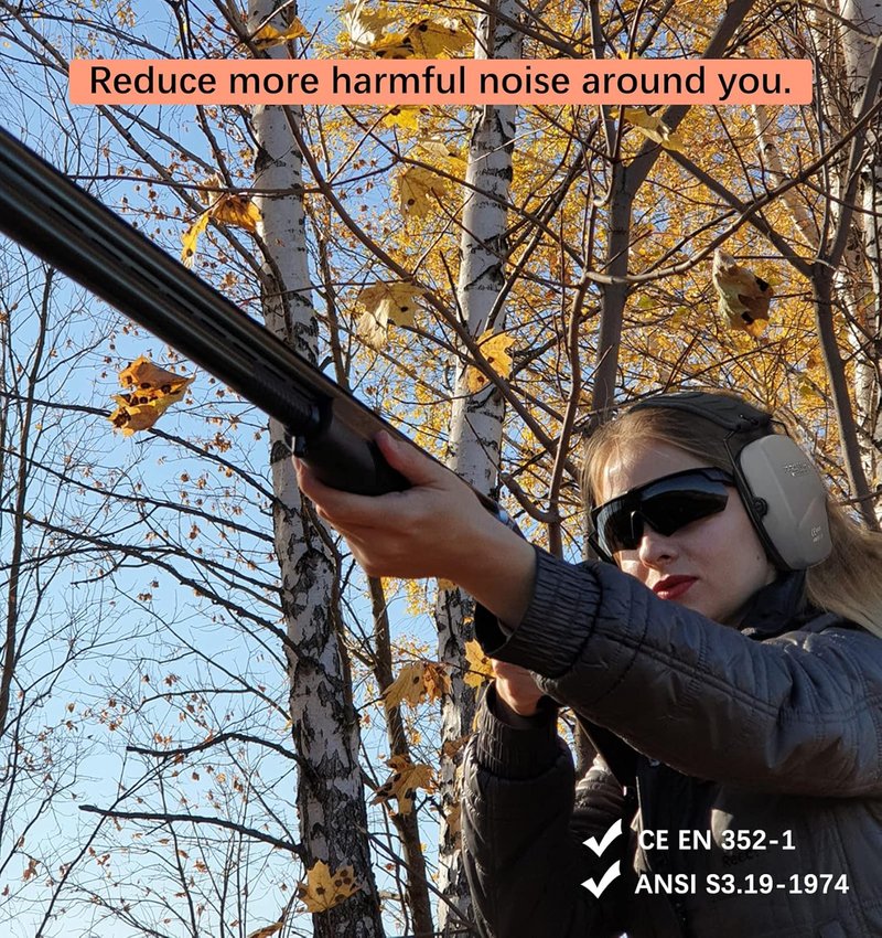 PROHEAR Ear Protection Earmuffs - Slim Design for Shooting & Noise Reduction | Comfortable Fit