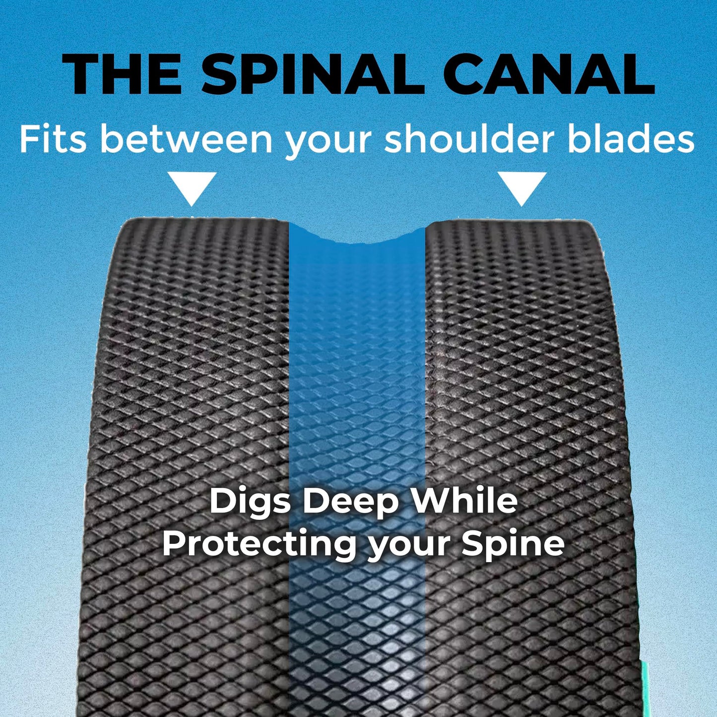 Chirp Wheel Foam Roller - Targeted Back & Neck Pain Relief, Muscle Massage, Trigger Point Therapy, High-Density Foam Tool for Physical Therapy, Stretching & Exercise, 500lbs Capacity, 4-Pack Mint