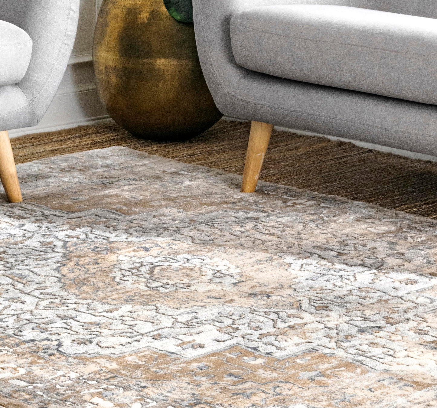 nuLOOM Vintage Medallion Thea Area Rug, 10' x 14', Beige