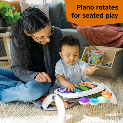 Baby Einstein, 4-in-1 Kickin' Tunes and Language Discovery Play Gym with Piano, Mat with Detachable Activity Toys, Lights, Sounds and Music, Ages Newborn +