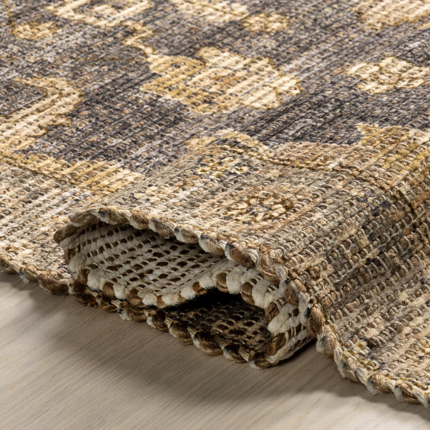 Rugs USA Marigold Vintage Tasseled Area Rug, 6x9, Dark Brown