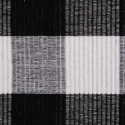 DII Buffalo Check Collection, Classic Farmhouse Tabletop Set, Placemat Set, 13x19, Black & White, 6 Piece