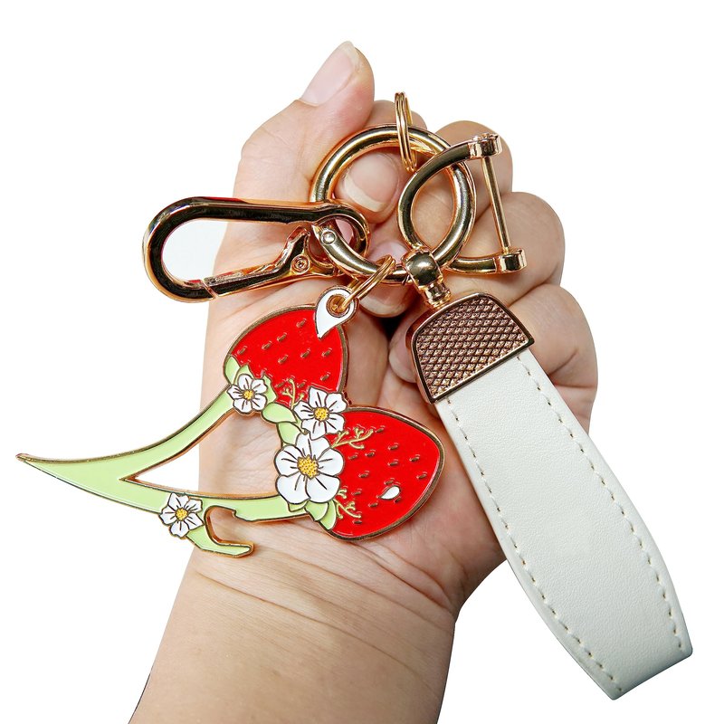MALTERZER Keychain Safety for Women Self Defense Strawberry Key Chain Accessories Set