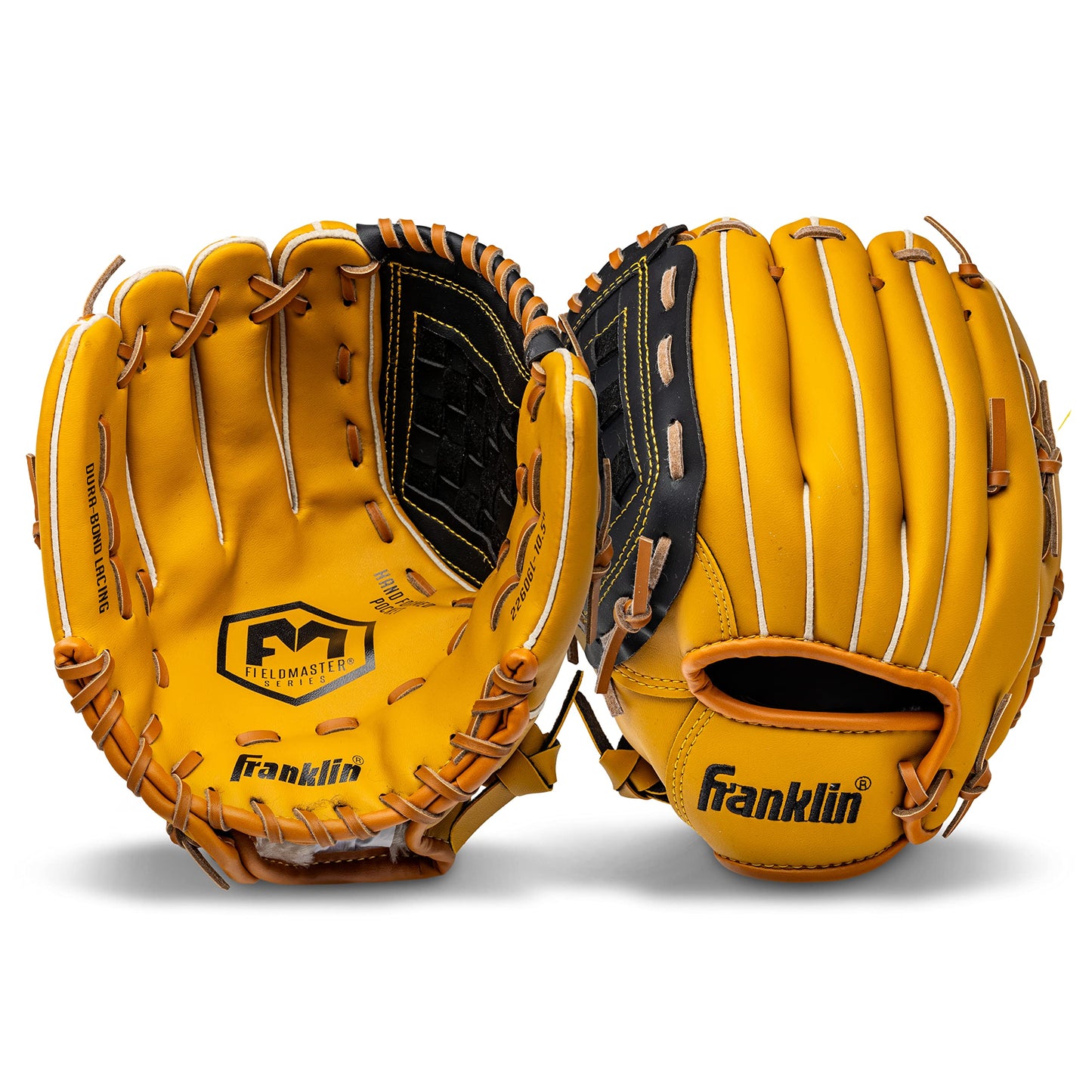 Franklin Sports Field Master Series Baseball Gloves, Left Handed Thrower, 10.5"