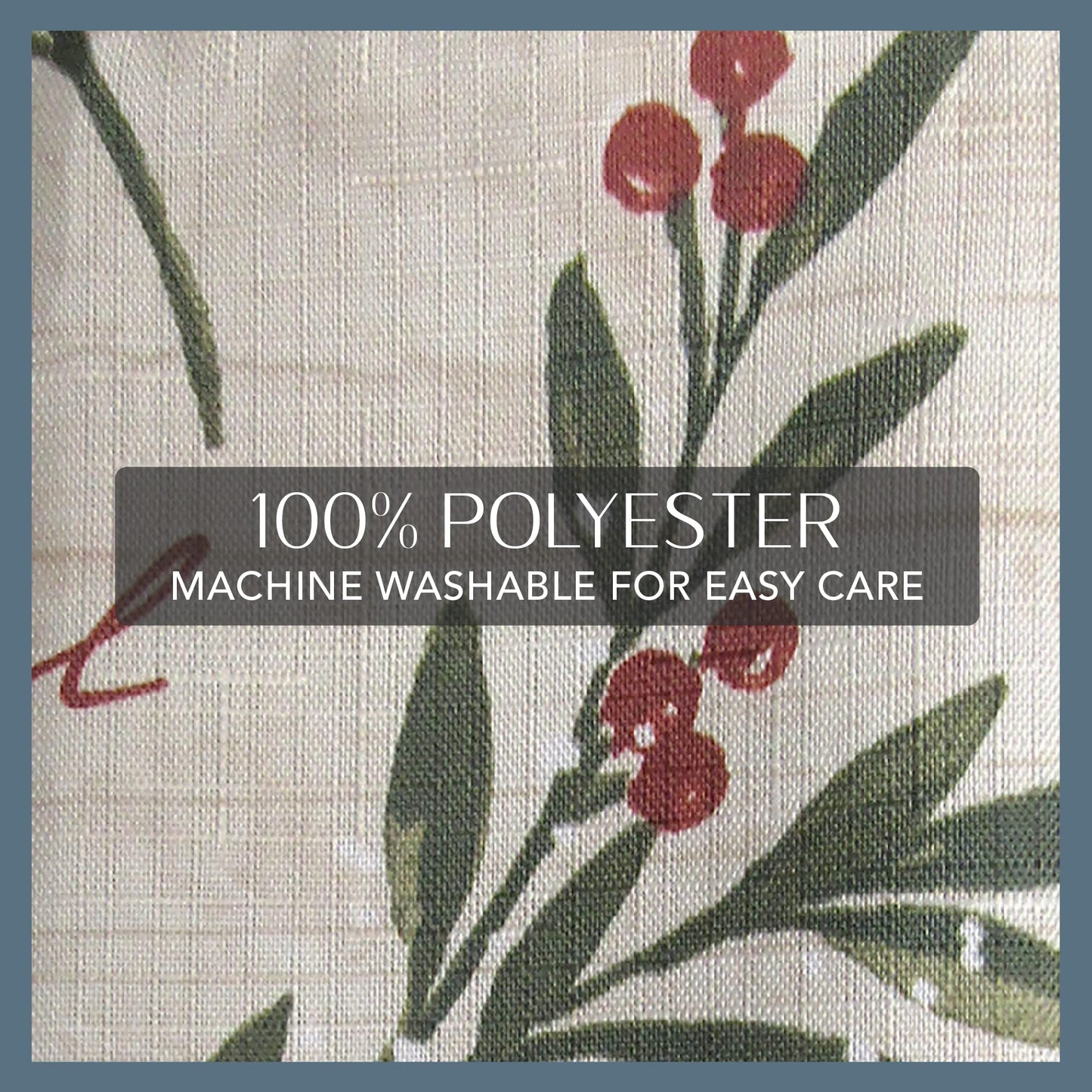 Elrene Home Fashions Holiday Tree Trimmings Wrinkle Resistant Fabric Tablecloth, Christmas, 60"X102", Oblong
