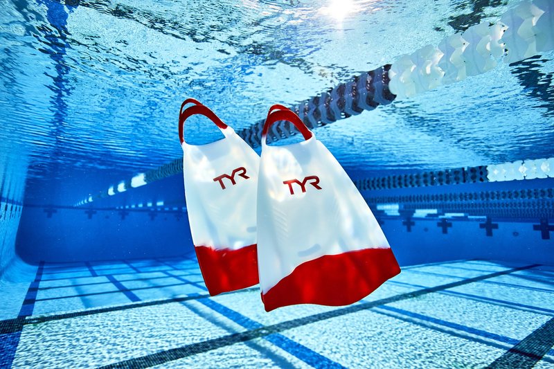 TYR Hydroblade Swim Training Fins, Blue, X-Large