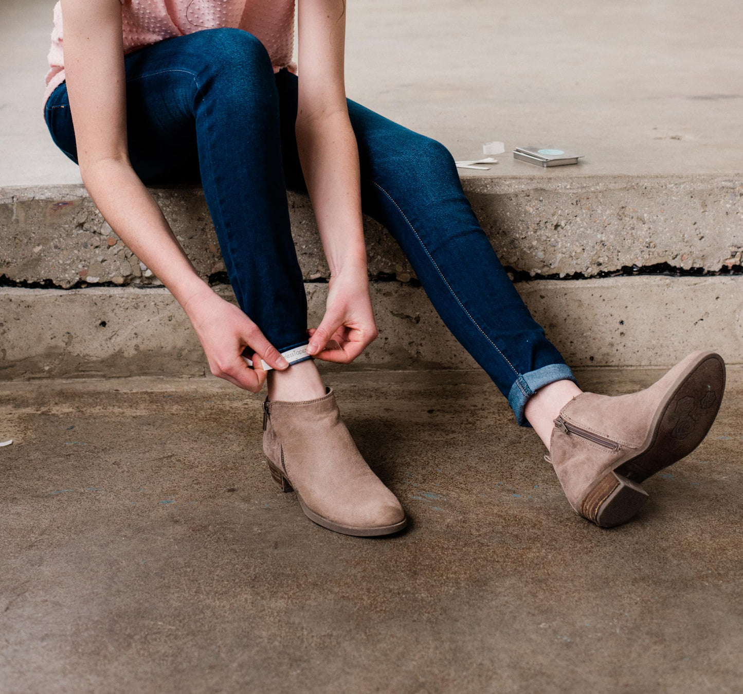 Fearless Tape - 50 Count Double-Sided Fashion Tape for Clothing & Body, Transparent & Skin-Friendly Adhesive Strips for Fabrics, Secure Outfits Elegantly, Ideal for Dresses, Blouses & More