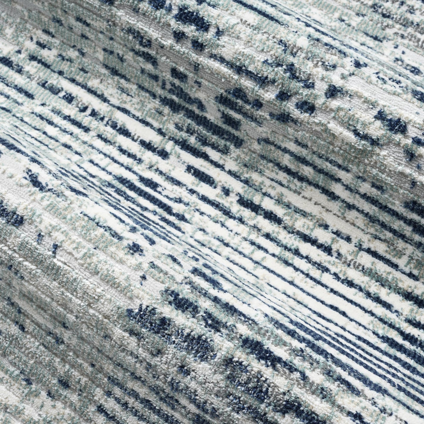 Nicole Miller NEW YORK Mirella Distressed Diamond Indoor Area Rug, Soft Textured Rug, Grey/Blue, 5'2"x7'2"