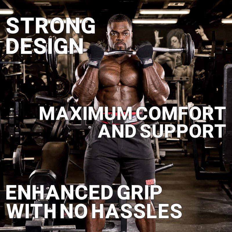 Schiek Sports 540 Platinum Lifting Gloves - Weightlifting Gloves with Wrist Wrap Support for Gym Workouts