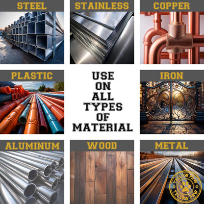 3/4 Inch Drill Bit for Metal - Industrial Grade M35 Cobalt Titanium Aluminum Nitrite - 3/4" Diameter & Total Length of 6" with Working Length of 3" Easily Drill Into Metal, Steel, & Aluminum