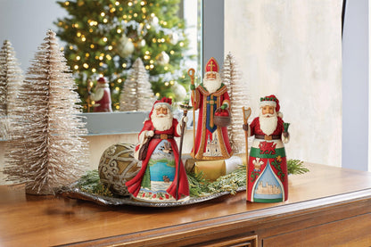 Enesco Jim Shore Heartwood Creek Christmas Around The World German Santa Figurine, 6.75 Inch, Multicolor