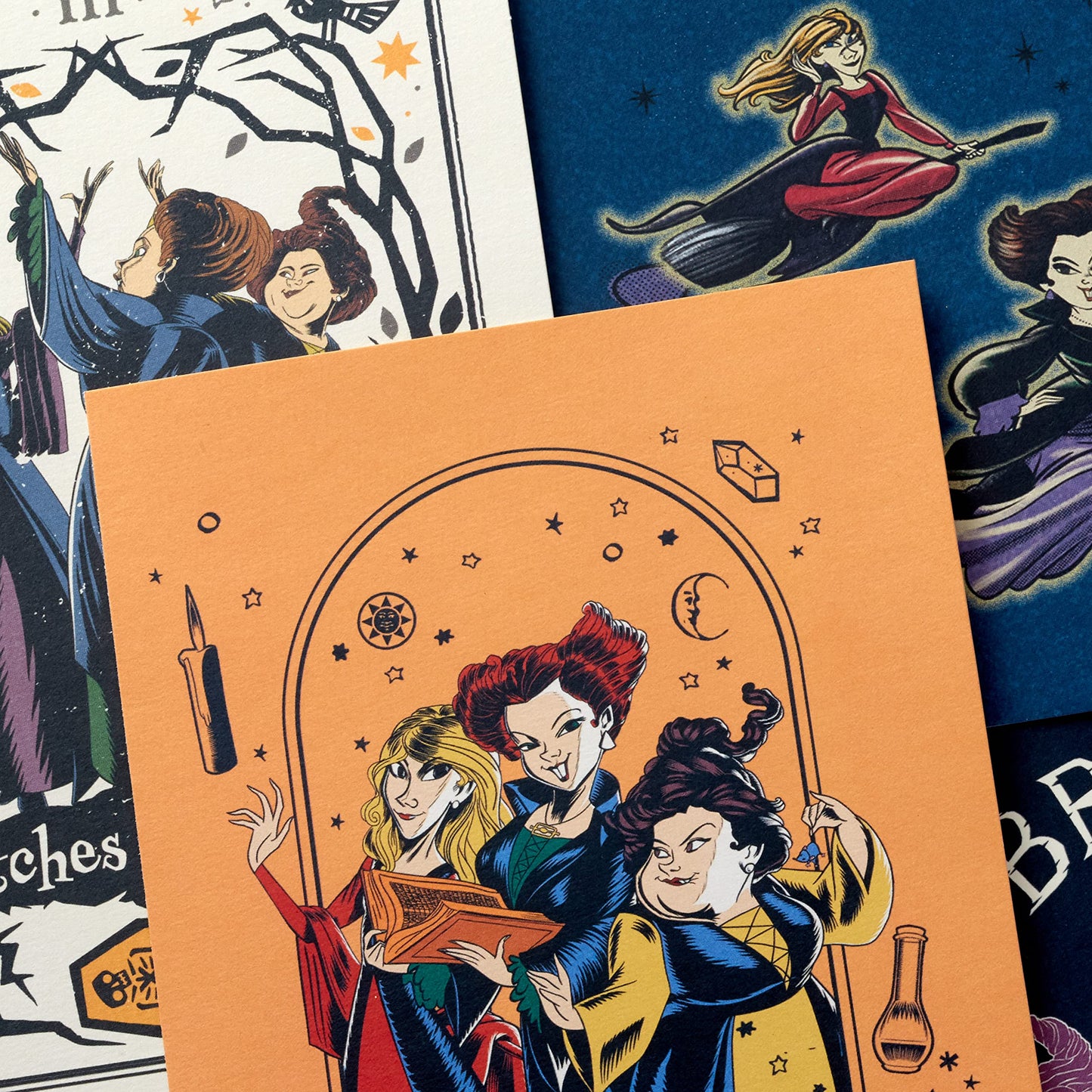 Hallmark Hocus Pocus Halloween Cards Assortment, Sanderson Sisters (16 Cards and Envelopes)