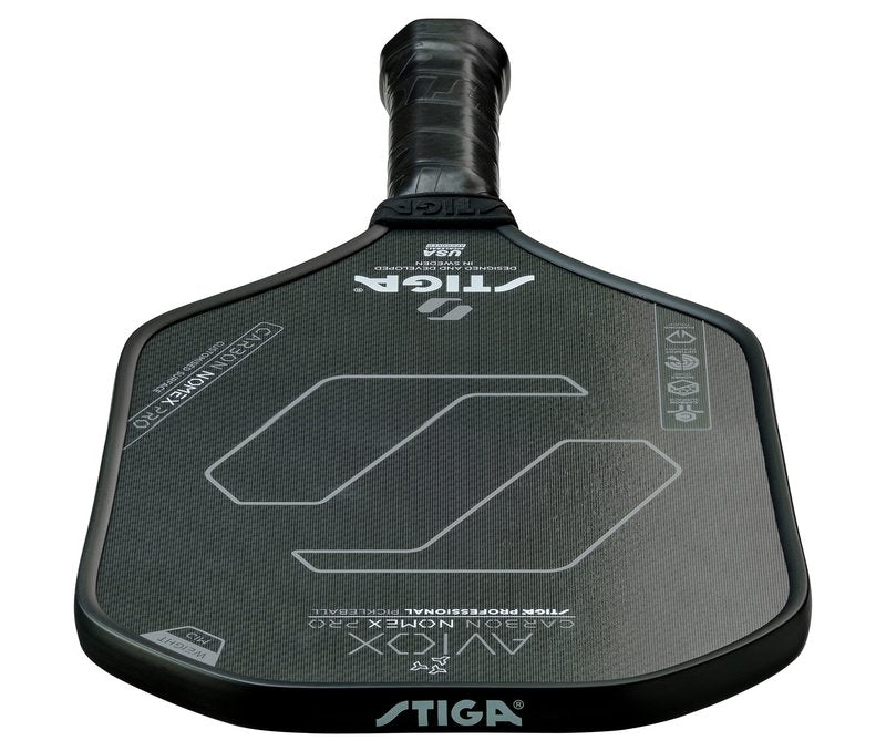 STIGA Aviox Carbon Nomex Pro Pickleball Paddle | Midweight Carbon Fiber Paddle for Power & Speed - Professional Grade - USAPA Approved - Designed in Sweden