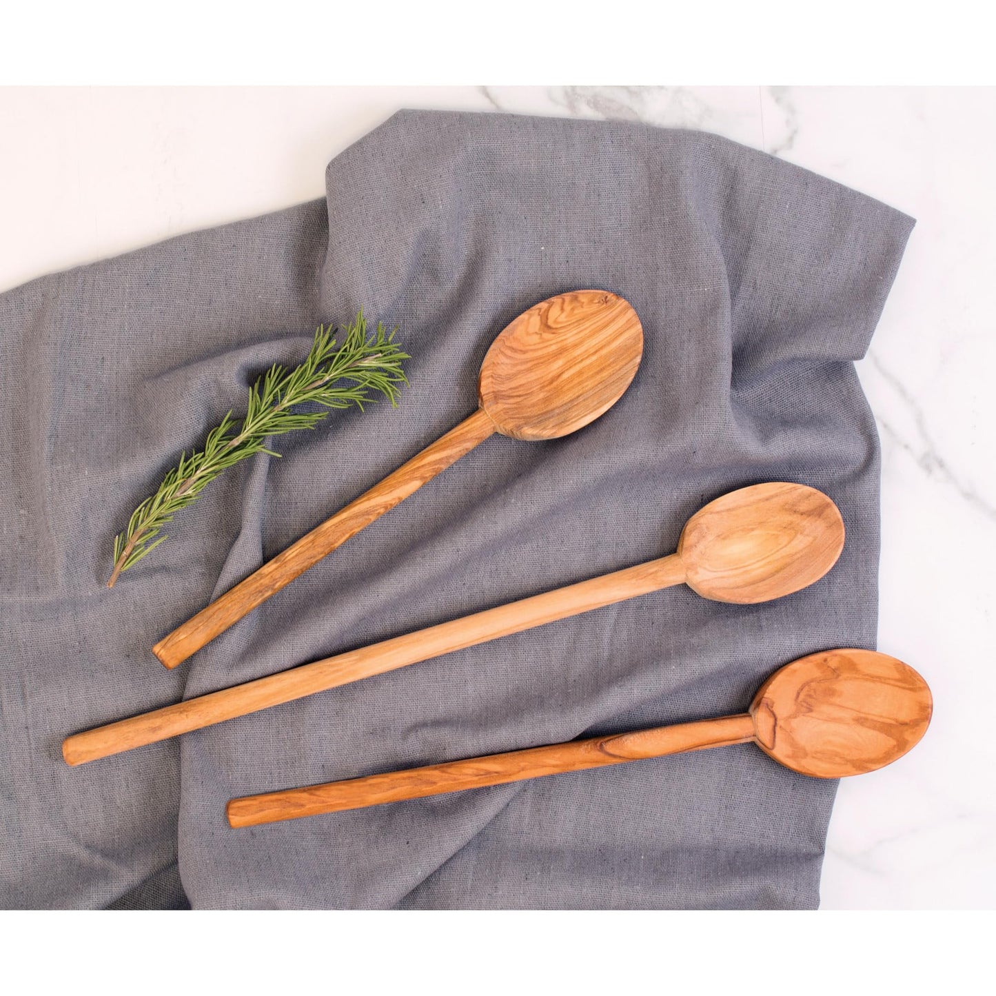 Eddingtons Italian Olive Wood Cooking Spoon, Handcrafted in Europe, 10-Inch